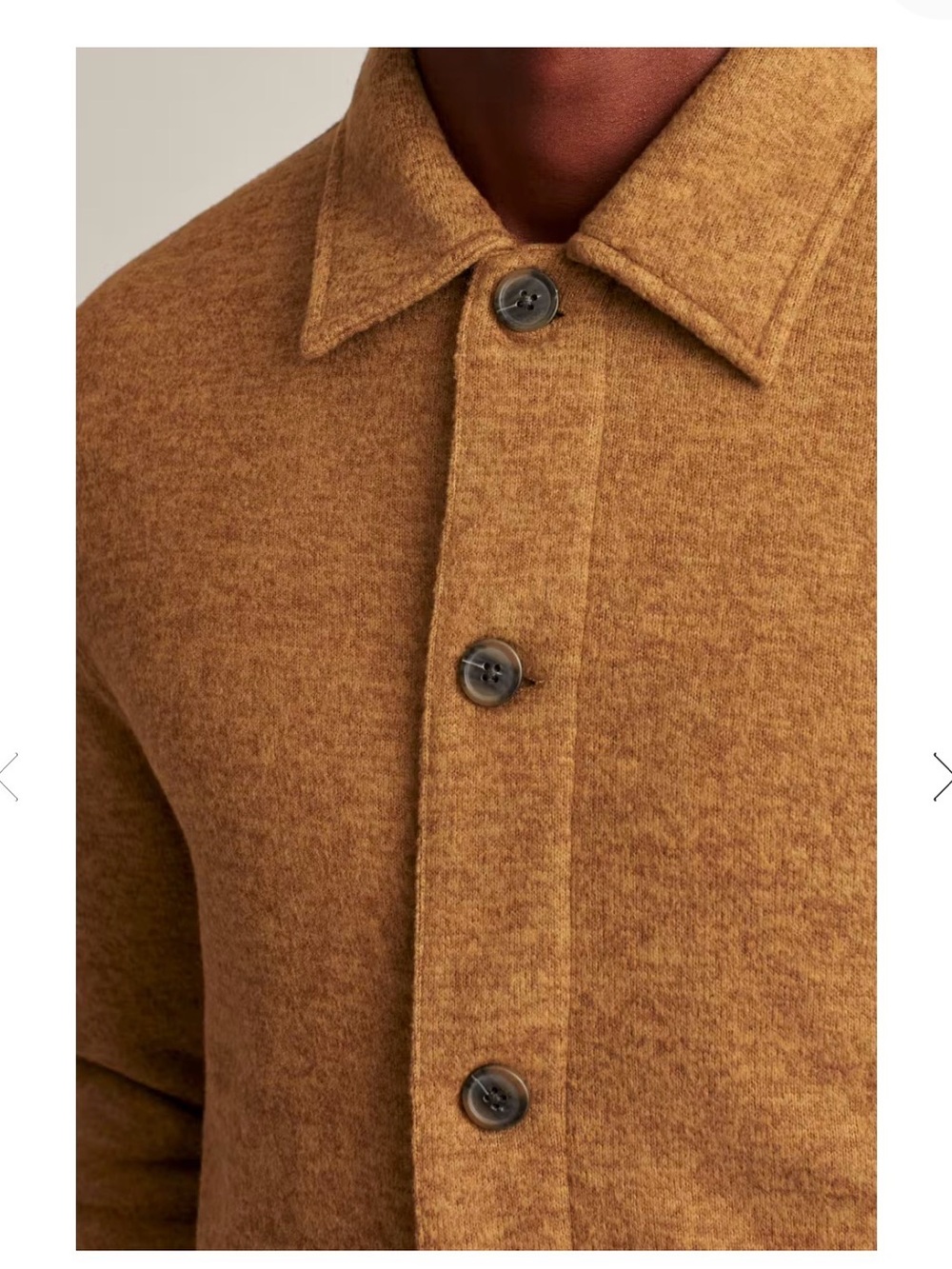 NWOT Bonobos Mens Soft Fleece Heather Brown Chore Shacket Jacket Size Medium - Picture 7 of 9